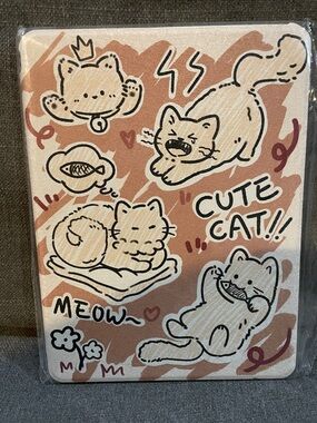 Cute Cat Floral IPad Case 9.7”